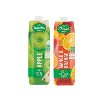 COMBO RHODES FRUIT JUICES 2X1LTR